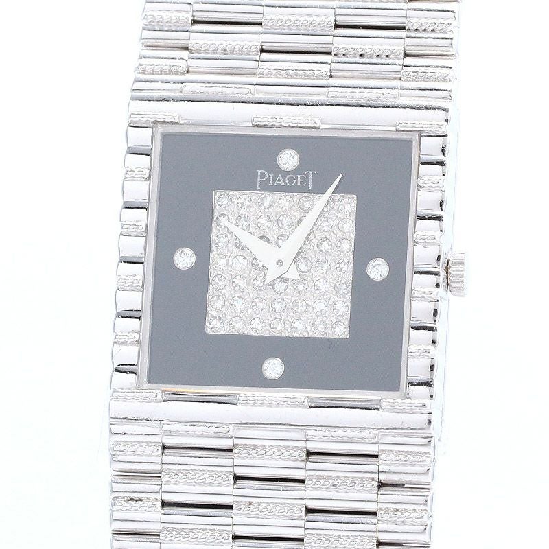【中古】PIAGET TRADITION ONYX & PAVE DIAMONDS DIAL ピアジェ トラディション オニキス&パヴェダイヤモンド ダイヤル 9352G2