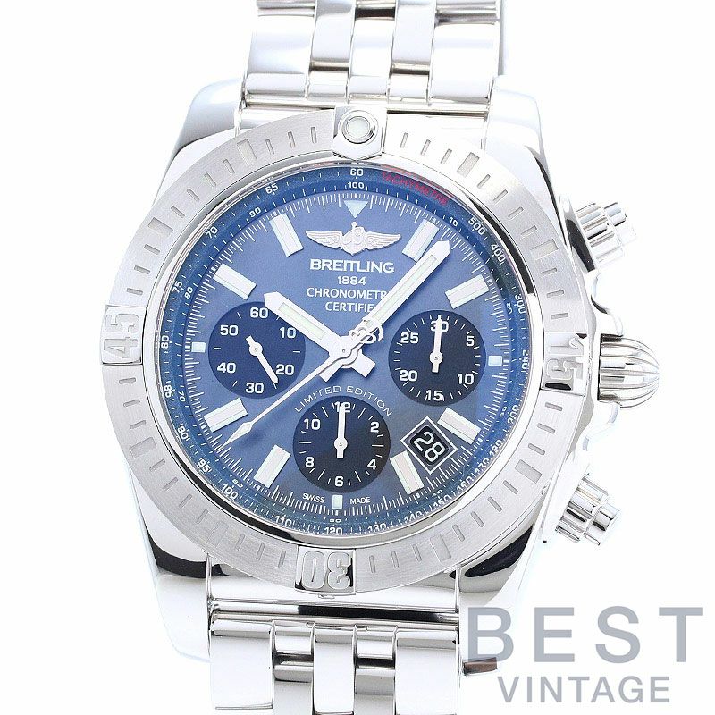 【中古】BREITLING CHRONOMAT JSP BLACK MOTHER OF PEARL LIMITED ブライトリング クロノマットJSP ブラック・マザー・オブ・パール リミテッド AB01152A/BH20/388A (S001B-PPA)