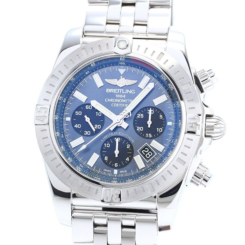 【中古】BREITLING CHRONOMAT JSP BLACK MOTHER OF PEARL LIMITED ブライトリング クロノマットJSP ブラック・マザー・オブ・パール リミテッド AB01152A/BH20/388A (S001B-PPA)
