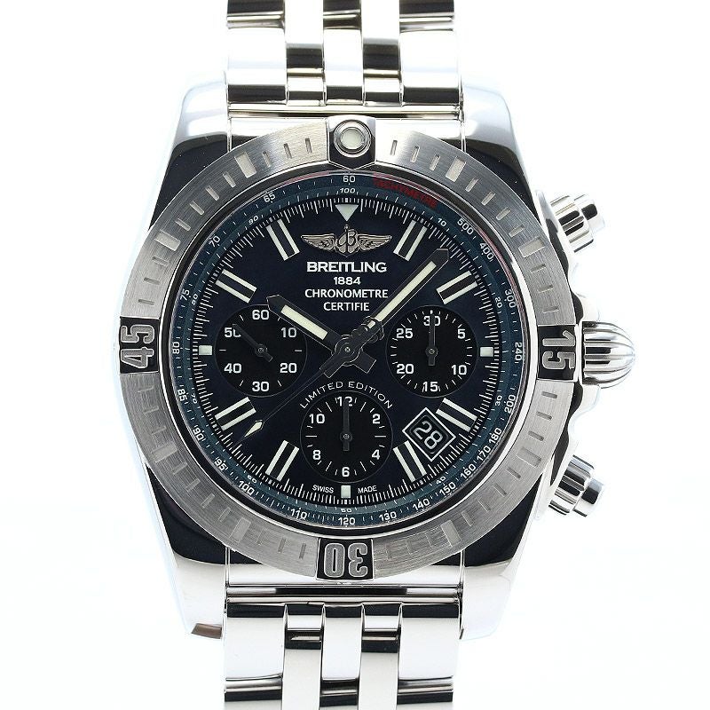【中古】BREITLING CHRONOMAT JSP BLACK MOTHER OF PEARL LIMITED ブライトリング クロノマットJSP ブラック・マザー・オブ・パール リミテッド AB01152A/BH20/388A (S001B-PPA)