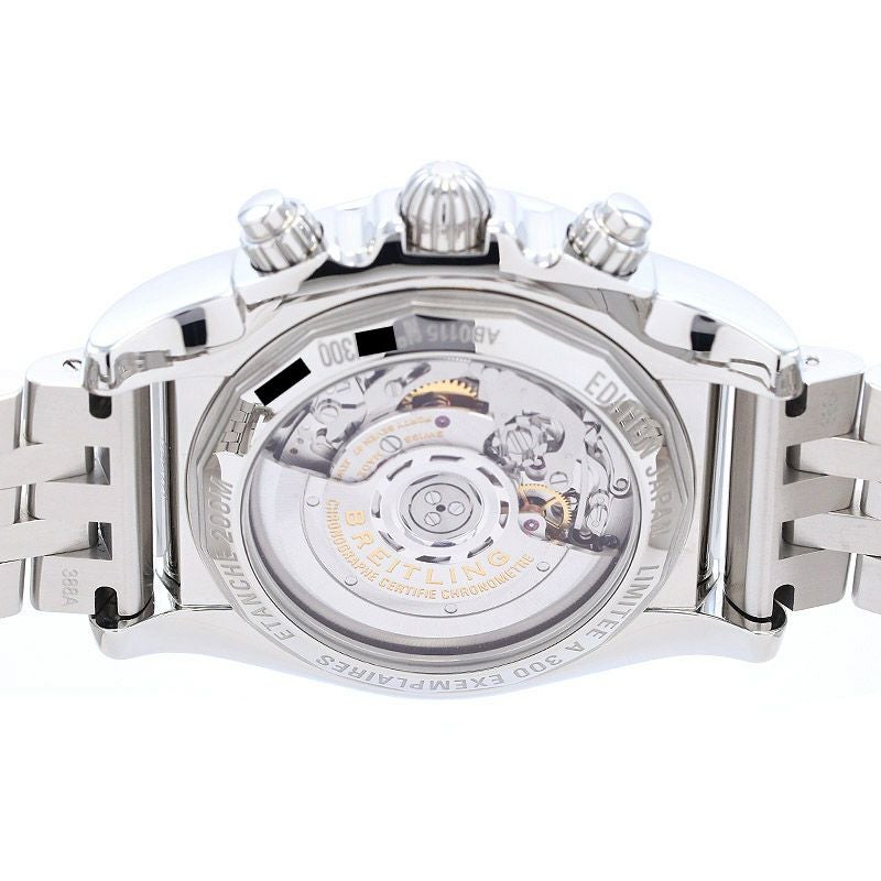 【中古】BREITLING CHRONOMAT JSP BLACK MOTHER OF PEARL LIMITED ブライトリング クロノマットJSP ブラック・マザー・オブ・パール リミテッド AB01152A/BH20/388A (S001B-PPA)