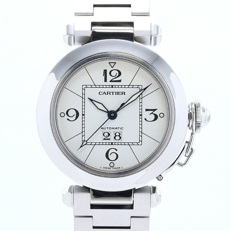 【中古】CARTIER PASHA C DE CARTIER 35MM BIG DATE カルティエ パシャ C ドゥ カルティエ 35MM ビッグデイト W31055M7