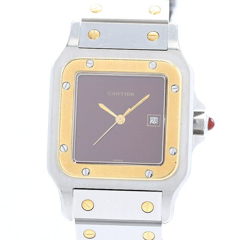 【中古】CARTIER SANTOS CARREE / SANTOS GALBEE LARGE MODEL カルティエ サントスカレ LM / サントスガルベ LM 45168381