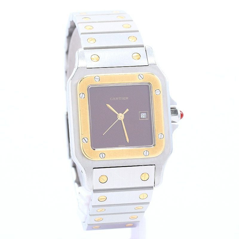 【中古】CARTIER SANTOS CARREE / SANTOS GALBEE LARGE MODEL カルティエ サントスカレ LM / サントスガルベ LM 45168381