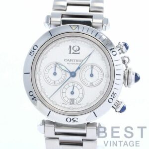 【中古】CARTIER PASHA DE CARTIER PLONGEUR CHRONOGRAPH カルティエ パシャ ドゥ カルティエ プロンジャー クロノグラフ 38MM W31030H3