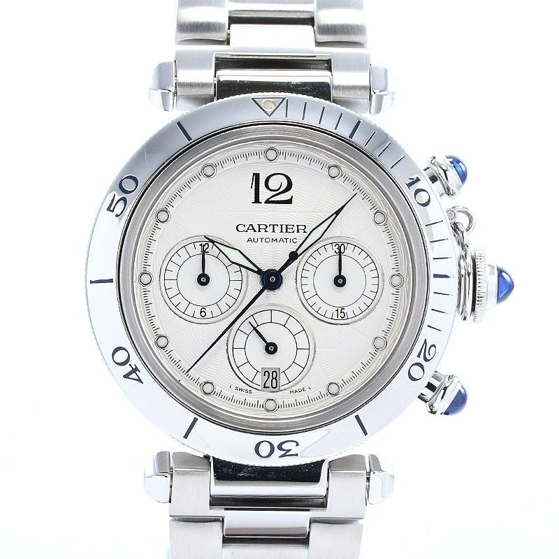 【中古】CARTIER PASHA DE CARTIER PLONGEUR CHRONOGRAPH カルティエ パシャ ドゥ カルティエ プロンジャー クロノグラフ 38MM W31030H3