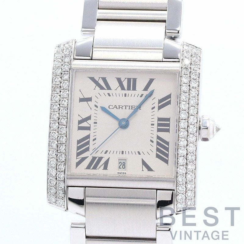 【中古】CARTIER TANK FRANCAISE LARGE MODEL カルティエ タンク フランセーズ LM WE100351