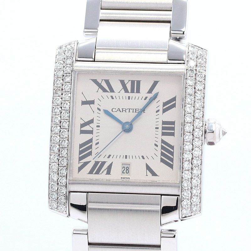 【中古】CARTIER TANK FRANCAISE LARGE MODEL カルティエ タンク フランセーズ LM WE100351