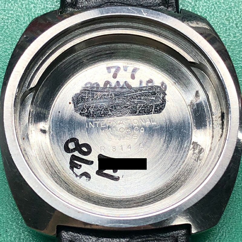 【中古】IWC VINTAGE CUSHION CASE WATCH アイ・ダブリュー・シー ヴィンテージ クッションケース ウォッチ R814A