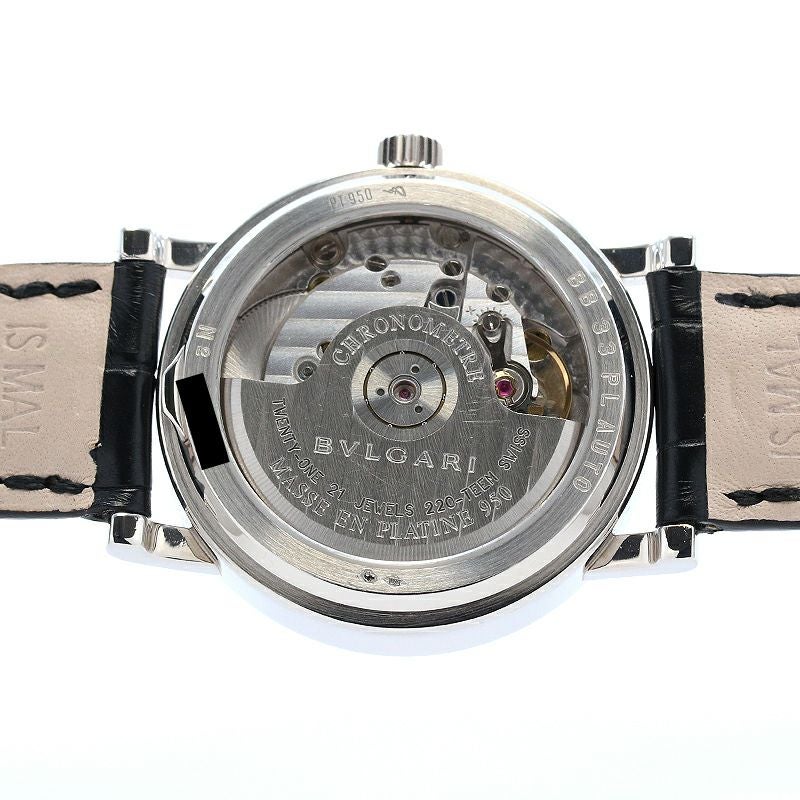 【中古】BVLGARI BVLGARI BVLGARI PLATINUM AUTOMATIC ブルガリ ブルガリ・ブルガリ プラチナ オートマチック BB33PLAUTO