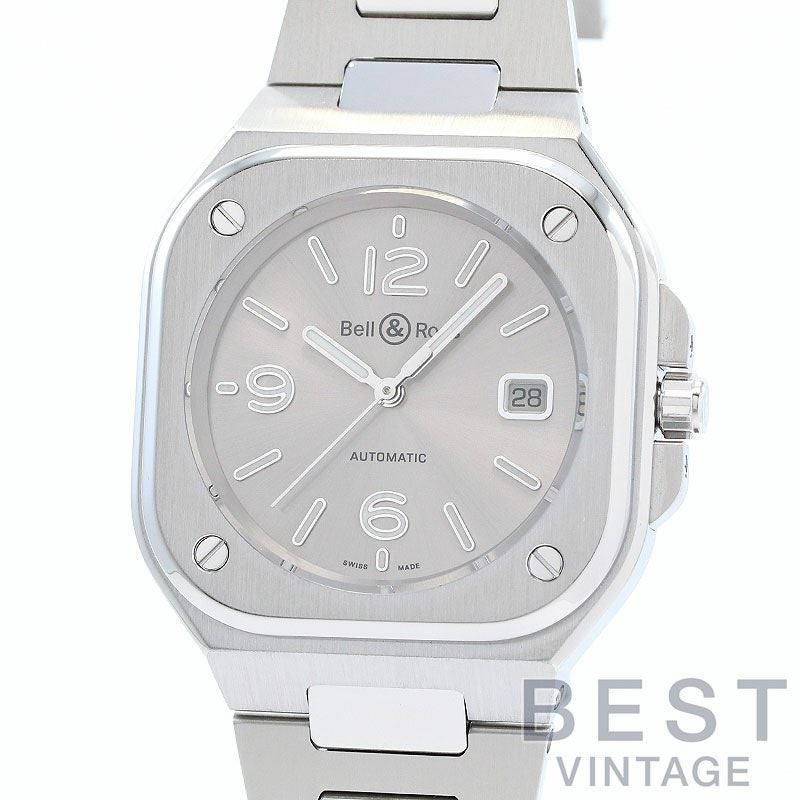 【中古】BELL & ROSS BR05 GREY STEEL ベル&ロス BR05 グレー・スティール BR05A-GR-ST/SST