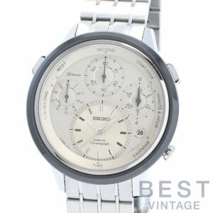【中古】SEIKO CROWN CHRONOGRAPH DOMESTIC CHRONOGRAPH 40TH ANNIVERSARY セイコー キネティック クラウン クロノグラフ 国産クロノグラフ誕生40周年記念限定 SBCG003 (9T82-0AE0)
