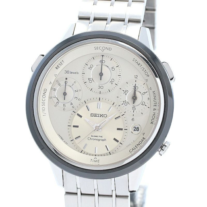 【中古】SEIKO CROWN CHRONOGRAPH DOMESTIC CHRONOGRAPH 40TH ANNIVERSARY セイコー キネティック クラウン クロノグラフ 国産クロノグラフ誕生40周年記念限定 SBCG003 (9T82-0AE0)