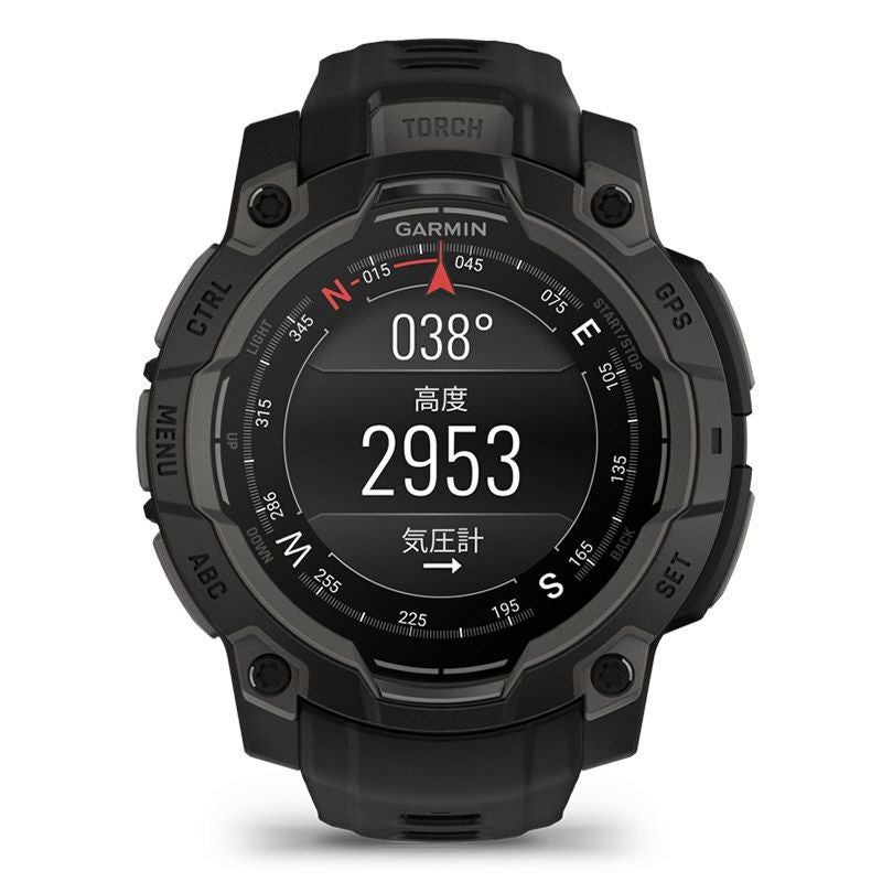 GARMIN Instinct 3 AMOLED 45mm Black ガーミン インスティンクト 3 アモレッド 45mm ブラック 010-02936-30