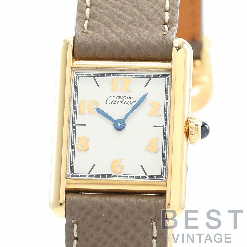 【中古】CARTIER MUST TANK SMALL MODEL VERMEIL カルティエ マストタンク SM ヴェルメイユ W1008354