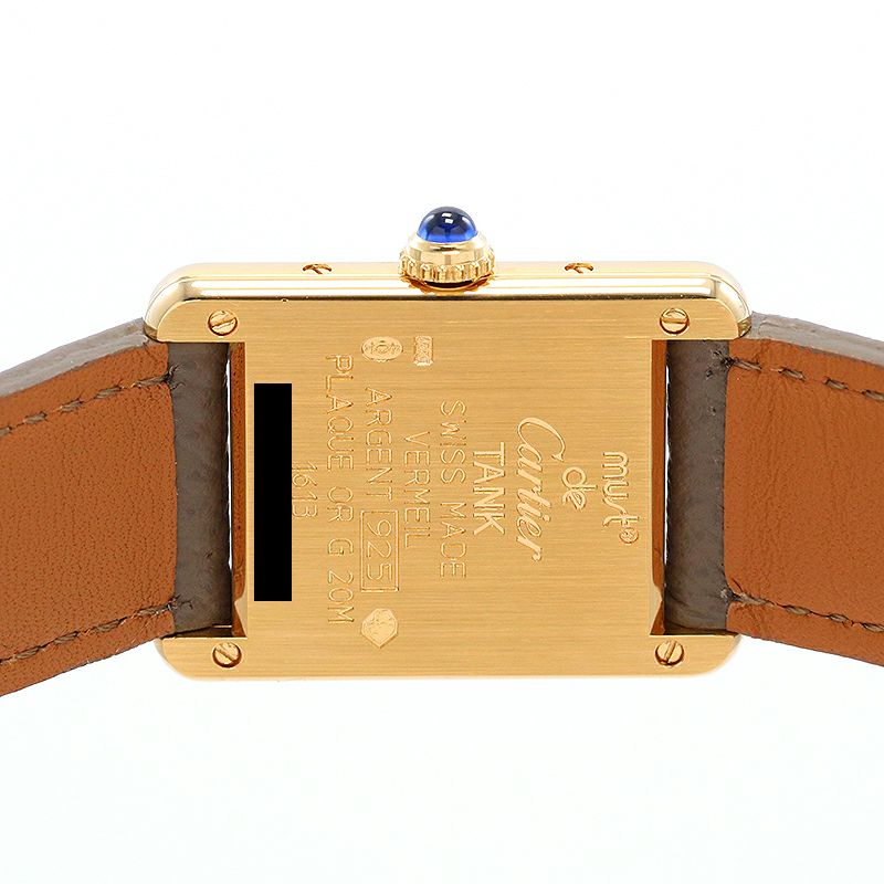 【中古】CARTIER MUST TANK SMALL MODEL VERMEIL カルティエ マストタンク SM ヴェルメイユ W1008354