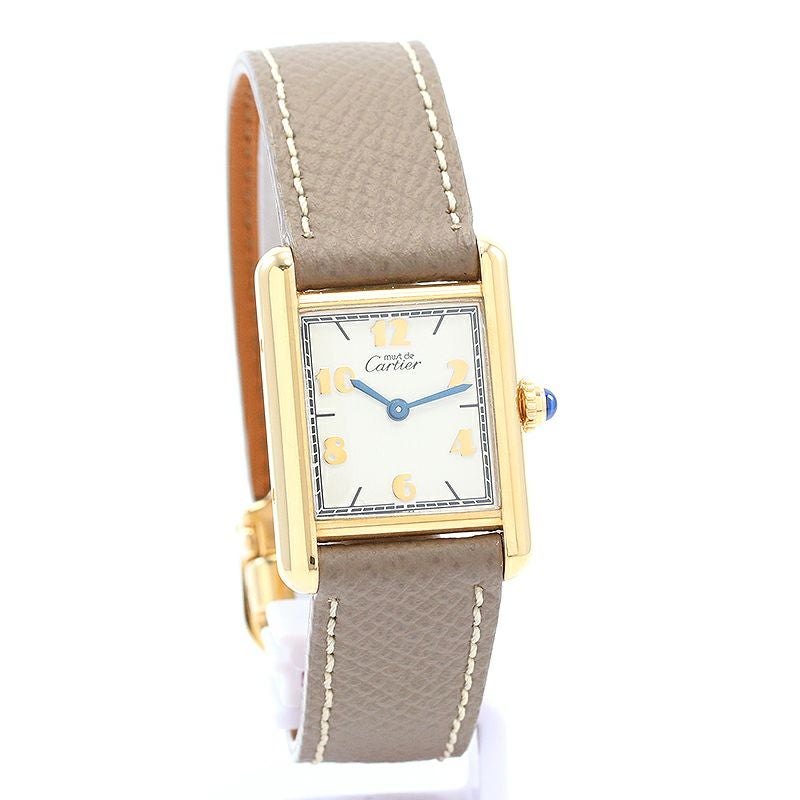 【中古】CARTIER MUST TANK SMALL MODEL VERMEIL カルティエ マストタンク SM ヴェルメイユ W1008354