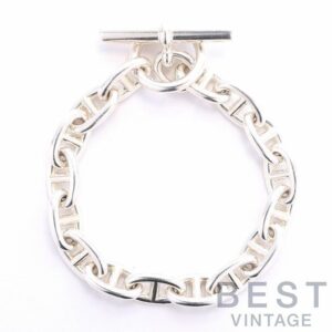 【中古】HERMES CHAINE D’ANCRE BRACELET MM 16PIECES エルメス シェーヌダンクル モアイヤンモデル 16コマ -