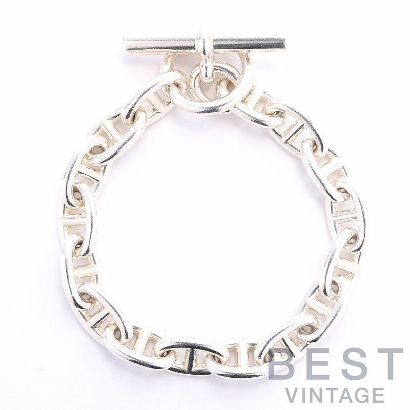 【中古】HERMES CHAINE D’ANCRE BRACELET MM 16PIECES エルメス シェーヌダンクル モアイヤンモデル 16コマ -