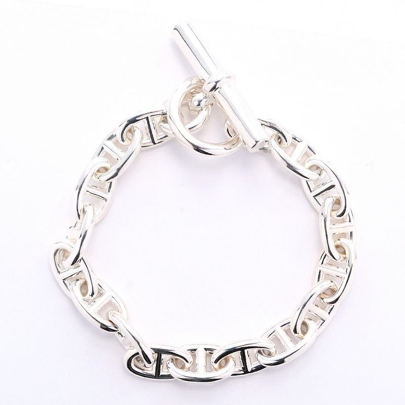 【中古】HERMES CHAINE D’ANCRE BRACELET MM 17PIECES エルメス シェーヌダンクル モアイヤンモデル 17コマ -