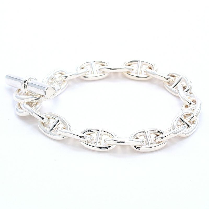 【中古】HERMES CHAINE D’ANCRE BRACELET MM 17PIECES エルメス シェーヌダンクル モアイヤンモデル 17コマ -