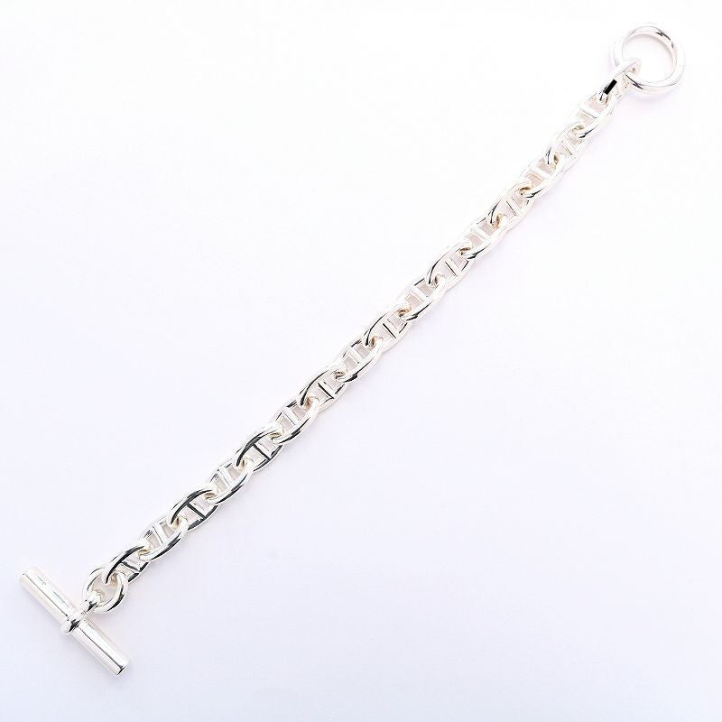 【中古】HERMES CHAINE D’ANCRE BRACELET MM 17PIECES エルメス シェーヌダンクル モアイヤンモデル 17コマ -
