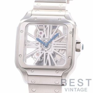 【中古】CARTIER SANTOS DE CARTIER SKELETON LARGE MODEL カルティエ サントス ドゥ カルティエ スケルトン LM WHSA0007