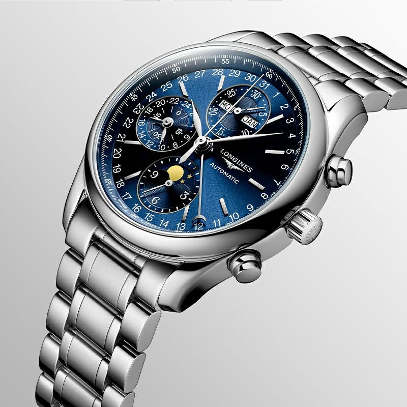 LONGINES MASTER COLLECTION CHRONO MOONPHASE ロンジン マスターコレクション クロノグラフ ムーンフェイズ L2.673.4.92.6