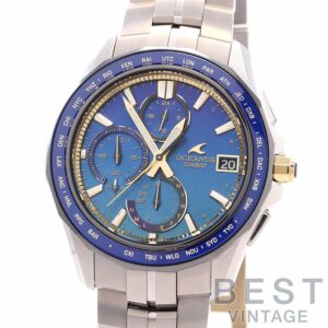 【中古】CASIO OCEANUS MANTA S7000 SERIES CASIO WATCH 50TH ANNIVERSARY EDITION カシオ オシアナス マンタ S7000シリーズ カシオウオッチ50周年記念モデル OCW-S7000SS-2AJR