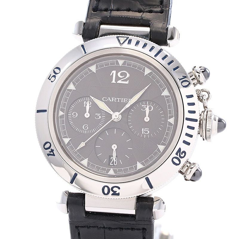 【中古】CARTIER PASHA DE CARTIER PLONGEUR CHRONOGRAPH N950 カルティエ パシャ ドゥ カルティエ プロンジャー クロノグラフ N950 38MM W3105155