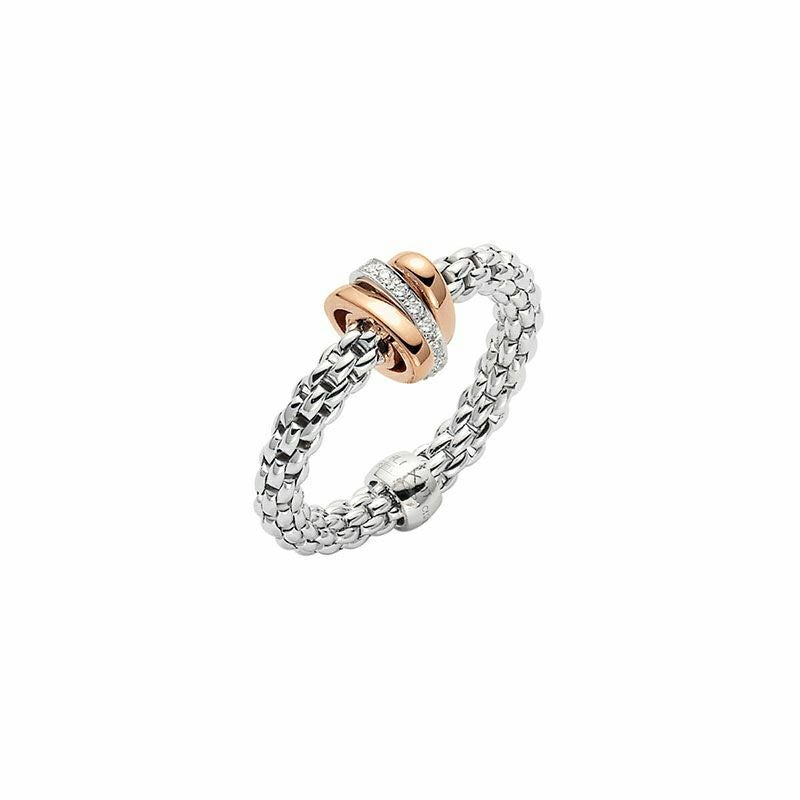 FOPE PRIMA COLLECTION FLEX'IT フォッペ プリマ コレクション フレグジット リング M 74408AX_BB_B_RBR_00M