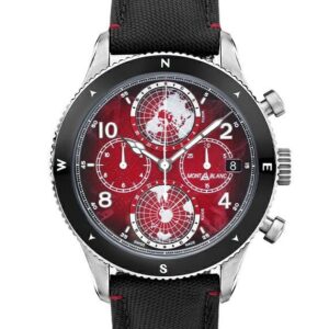 MONTBLANC 1858 GEOSPHERE CHRONOGRAPH 0 OXYGEN LIMITED EDITION - 290 モンブラン 1858 ジオスフェール クロノグラフ ゼロ オキシジェン リミテッドエディション - 290 MB132303