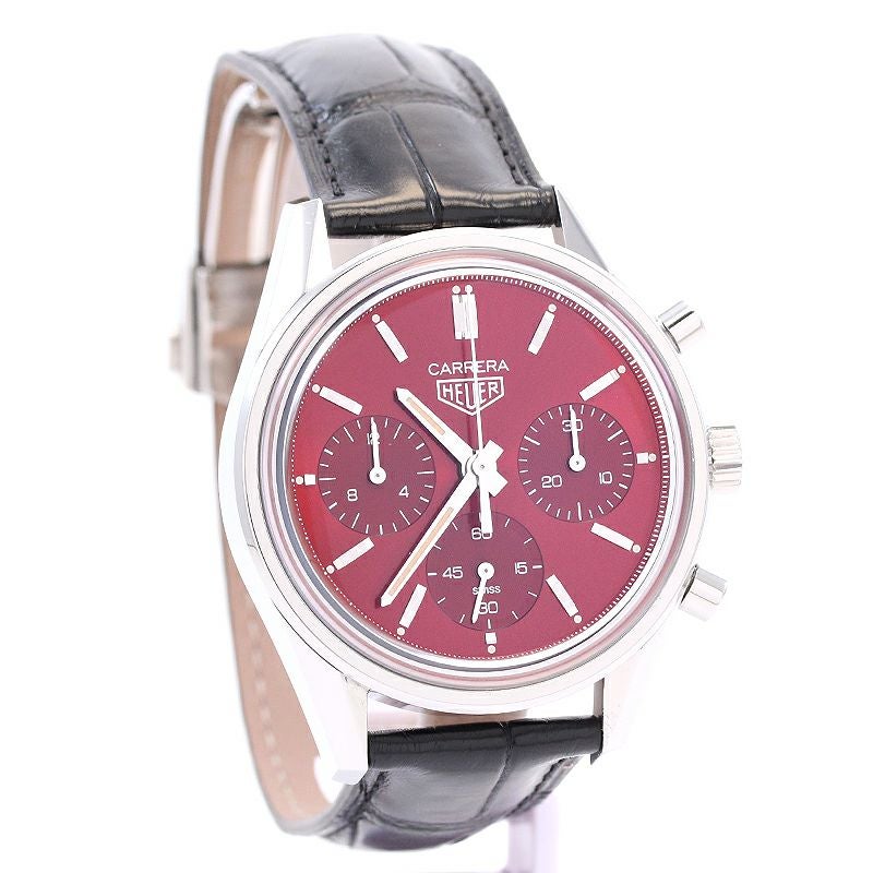 【中古】TAG HEUER CARRERA CALIBRE HEUER 02 RED DIAL LIMITED EDITION タグ・ホイヤー カレラ キャリバー ホイヤー02 レッドダイヤル リミテッドエディション CBK221G.FC6479