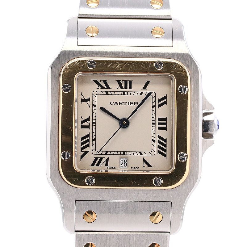 【中古】CARTIER SANTOS GALBEE LARGE MODEL カルティエ サントス ガルベ LM W20011C4 (18790)