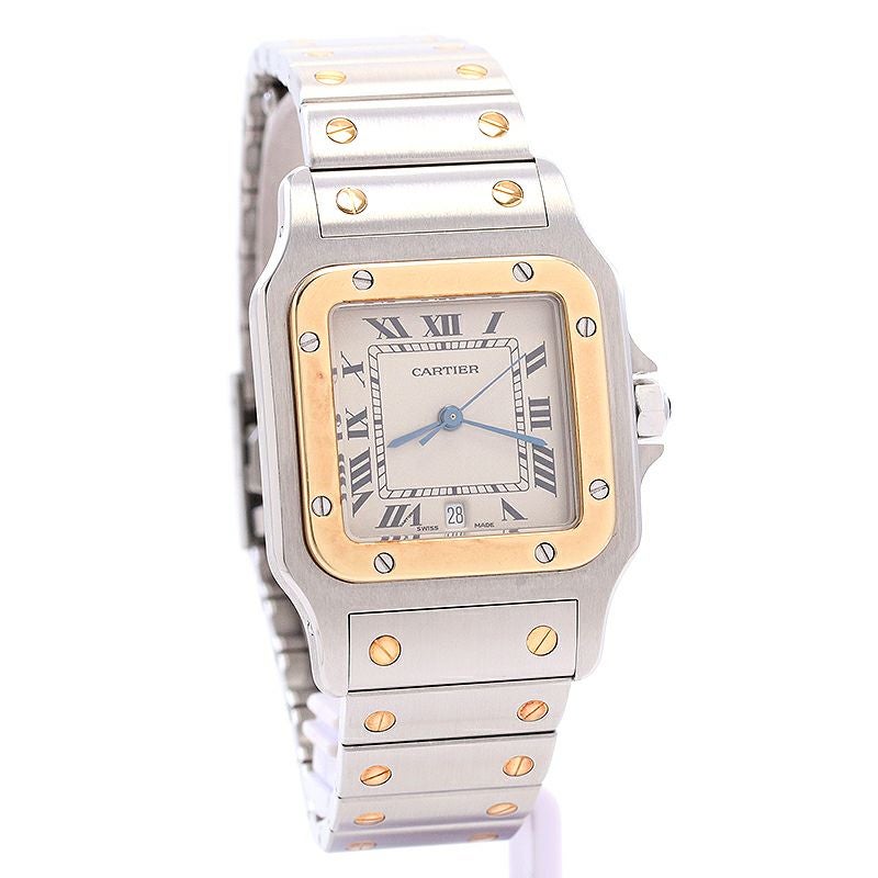 【中古】CARTIER SANTOS GALBEE LARGE MODEL カルティエ サントス ガルベ LM W20011C4 (18790)