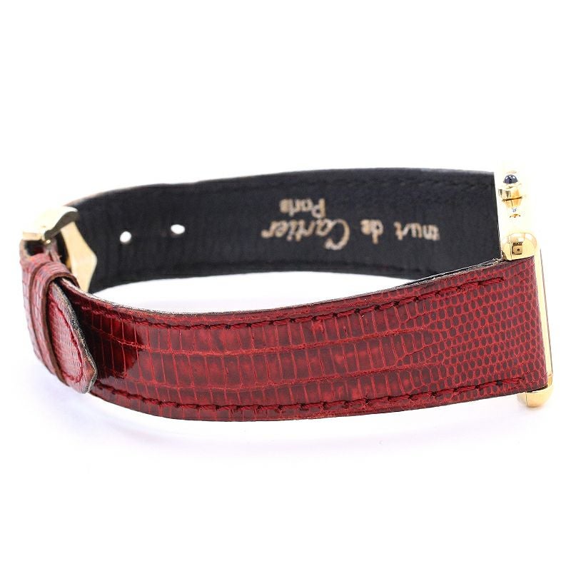 【中古】CARTIER MUST TANK LARGE MODEL VERMEIL カルティエ マストタンク LM ヴェルメイユ 83919723 (681006)