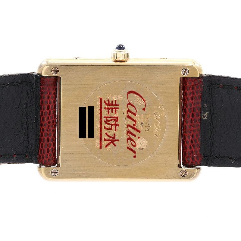 【中古】CARTIER MUST TANK LARGE MODEL VERMEIL カルティエ マストタンク LM ヴェルメイユ 83919723 (681006)