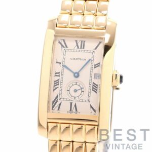 【中古】CARTIER TANK AMERICAN MEDIUM MODEL カルティエ タンクアメリカン MM W26001C9