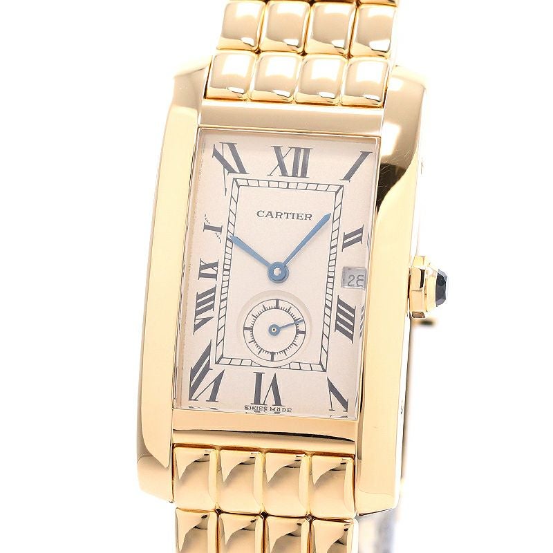 【中古】CARTIER TANK AMERICAN MEDIUM MODEL カルティエ タンクアメリカン MM W26001C9