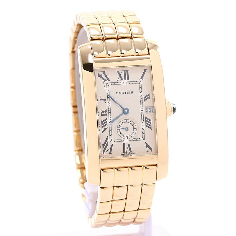 【中古】CARTIER TANK AMERICAN MEDIUM MODEL カルティエ タンクアメリカン MM W26001C9