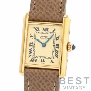 【中古】CARTIER MUST TANK SMALL MODEL VERMEIL カルティエ マストタンクSM ヴェルメイユ W1003154