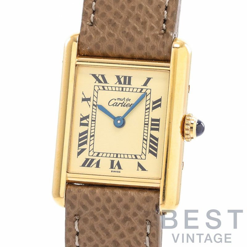 【中古】CARTIER MUST TANK SMALL MODEL VERMEIL カルティエ マストタンクSM ヴェルメイユ W1003154