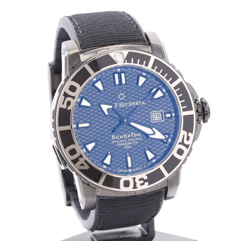 【中古】CARL F.BUCHERER PATRAVI SCUBATEC BLACK カール F. ブヘラ パトラビ スキューバテック ブラック 00.10632.28.33.01