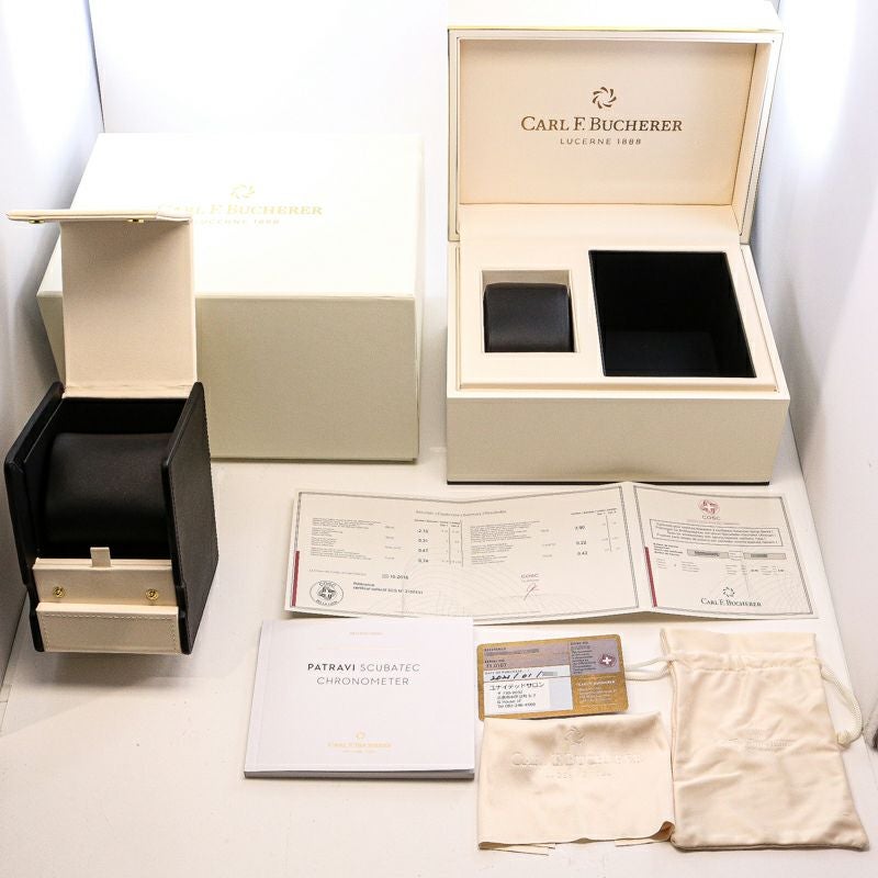 【中古】CARL F.BUCHERER PATRAVI SCUBATEC BLACK カール F. ブヘラ パトラビ スキューバテック ブラック 00.10632.28.33.01