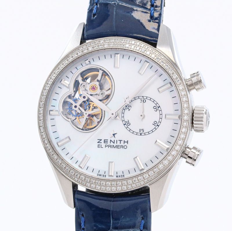 【中古】ZENITH EL PRIMERO CHRONOMASTER OPEN LADY ゼニス エル・プリメロ クロノマスター オープン レディ 16.2150.4062/81.C754