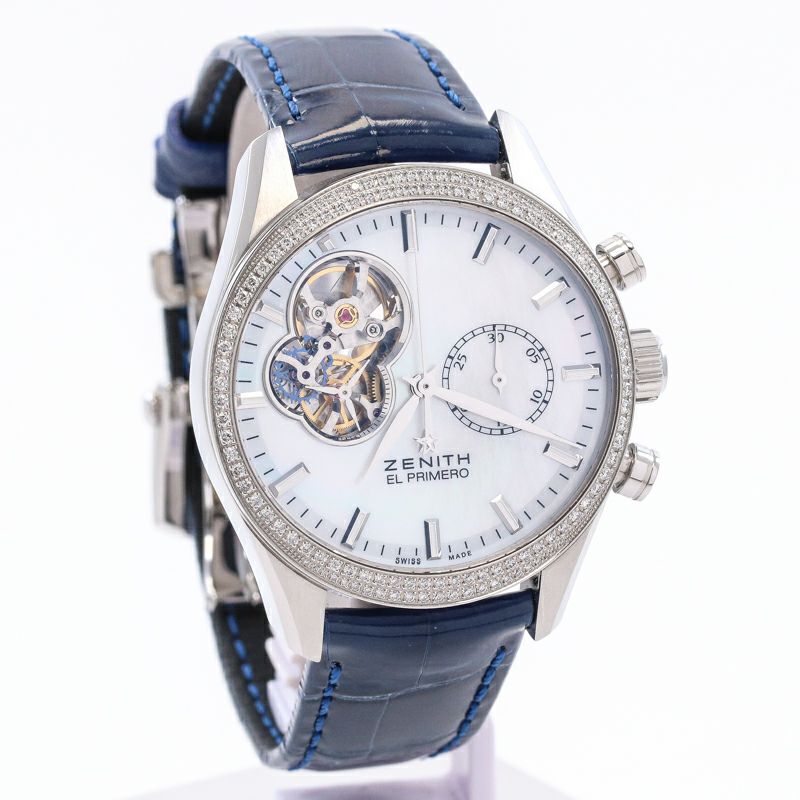 【中古】ZENITH EL PRIMERO CHRONOMASTER OPEN LADY ゼニス エル・プリメロ クロノマスター オープン レディ 16.2150.4062/81.C754