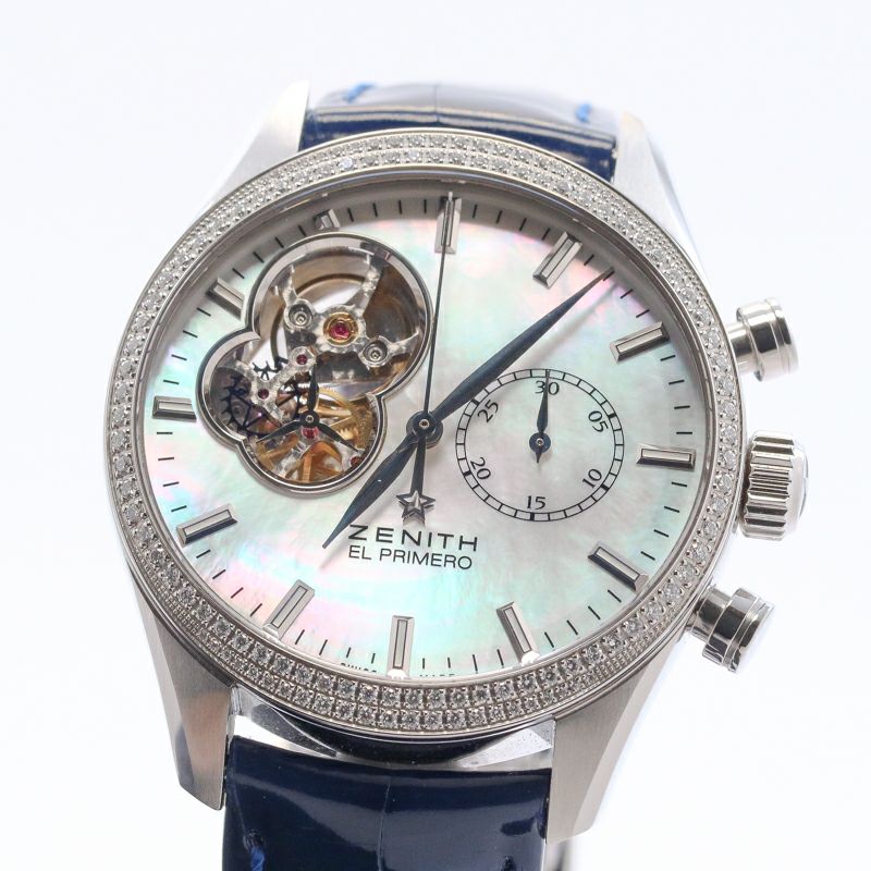 【中古】ZENITH EL PRIMERO CHRONOMASTER OPEN LADY ゼニス エル・プリメロ クロノマスター オープン レディ 16.2150.4062/81.C754