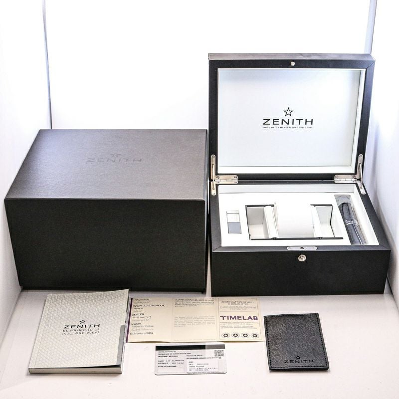 【中古】ZENITH DEFY EL PRIMERO 21 TITANIUM BUCKET DIAMOND BEZEL ゼニス デファイ エルプリメロ21 チタニウム バケットダイヤモンドベゼル 33.9000.9004/78.R582