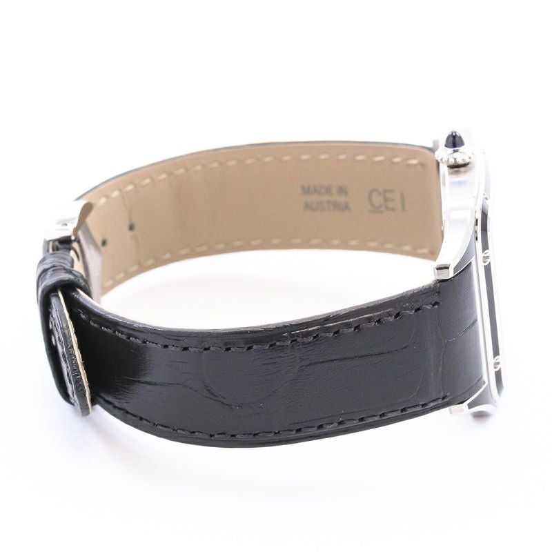 【中古】CARTIER SANTOS-DUMONT LARGE MODEL BLACK LACQUER カルティエ サントス-デュモン LM ブラックラッカー WSSA0046