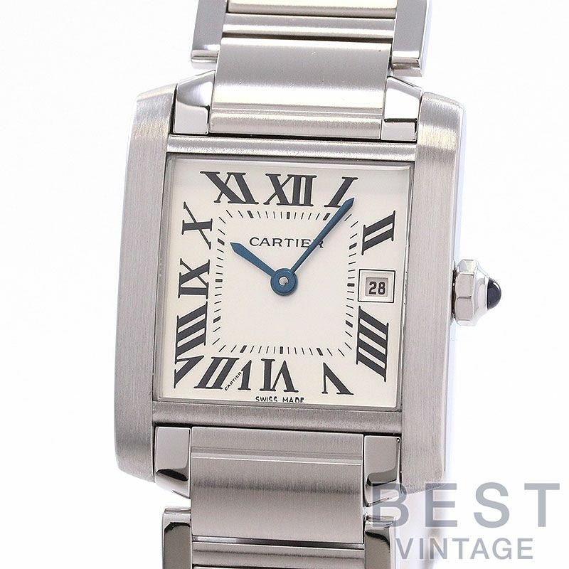 【中古】CARTIER TANK FRANCAISE MEDIUM MODEL カルティエ タンクフランセーズ MM W51011Q3